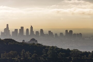 Griffith Observatory Overlooking Northwest Los Angeles