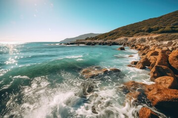 Fototapeta premium Coastal Paradise Shoreline Heaven
