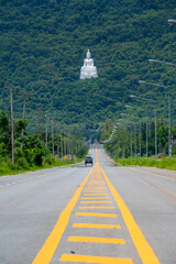 buddha statue in the mountain