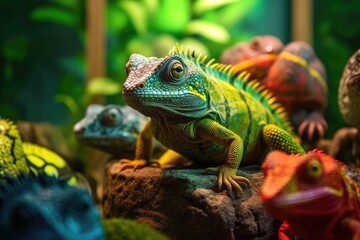 Obraz premium Exotic Reptiles Unusual Scaled Creatures