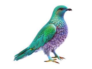 Obraz premium Emerald dove bird is standing generated by ai