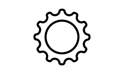 Gear vector logo icon template. Machine, progress, teamwork