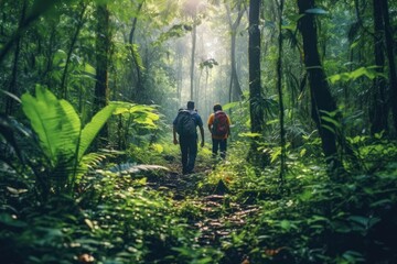 Fototapeta premium Jungle Expedition Rainforest Adventure