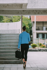 Business woman walking