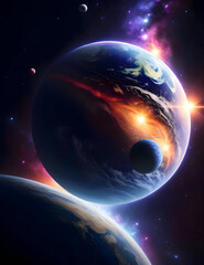 Obraz premium earth in space