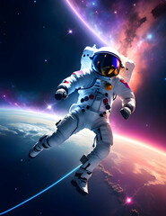Fototapeta premium astronaut in space