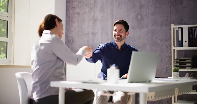 Young Businesswoman At The Hiring Interview
