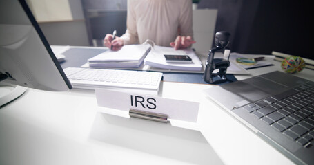IRS Tax Audit Name Plate