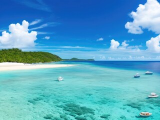 Sea view crystal clear beach 