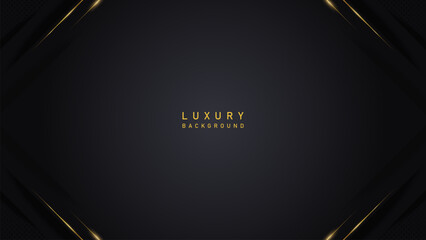 abstract modern elegant dark background with shiny gold line. luxury elegant theme design vector illustration EPS10