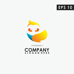 Owl Logo Design. Owl Logo Template. Modern Design. Flat Logo. Vector Illustration