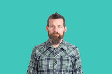 Elegant young handsome man. Studio fashion portrait.