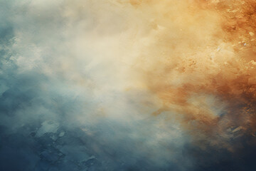 blue, white, orange smoke texture abstract background. color gradient with copy space symbolizing water and fire - generative ai