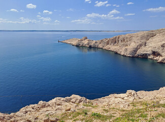 Obraz premium scenic landscape on pag island