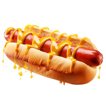 Hot Dog With Ketchup And Mustard