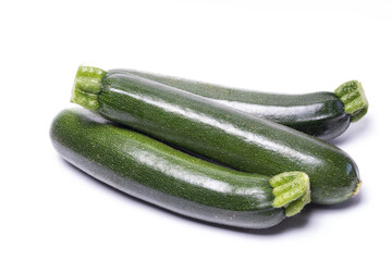 grupo de calabacines verdes