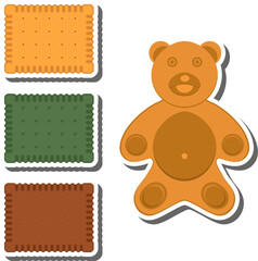 Big set homemade cookie different taste in pastry biscuit