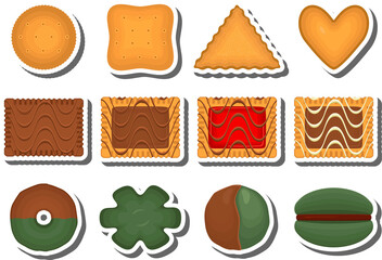 Big set homemade cookie different taste in pastry biscuit