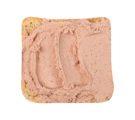 Meat Paste Toast Bread Isolated, Tuna Pate Sandwiches, Terrine Toasts, Chopped Liver Mousse, Fish Paste Canape
