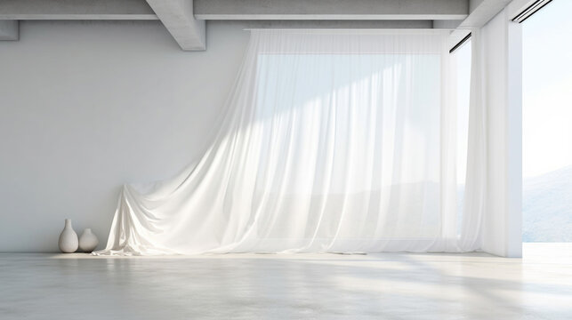 white room with window HD 8K wallpaper Stock Photographic Image