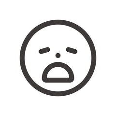 製品設計やアプリ開発やプログラミングに最適な、シンプルで使いやすい悲しい表情の絵文字アイコン3