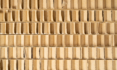 Corrugated Cardboard for Safe Transportation, Packing Soft Cardboard Layers Textured Background