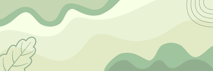 modern green abstract background in flat design