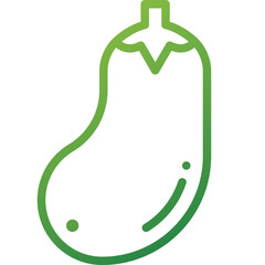 eggplant gradient line icon