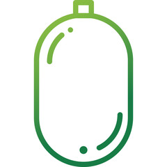 winter melon gradient line icon