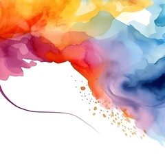 Immerse yourself in the artistic world with watercolor brush stroke backgrounds - obrazy, fototapety, plakaty