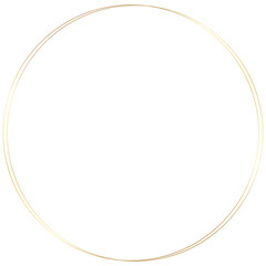 Gold Round Circle Frame