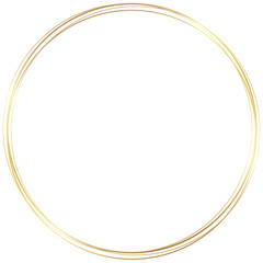 Gold Round Circle Frame