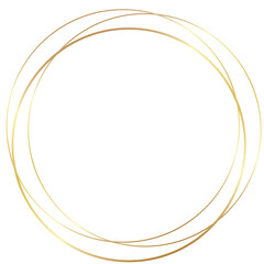 Gold Round Circle Frame