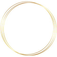 Gold Round Circle Frame