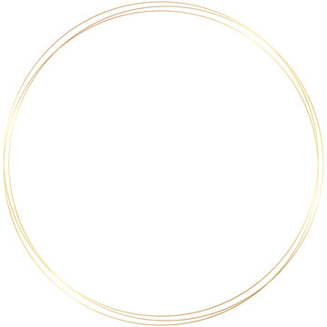 Gold Round Circle Frame