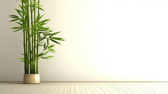green plant in a vase HD 8K wallpaper Stock Photographic Image