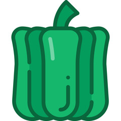bell pepper two tone icon