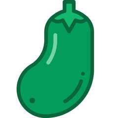 eggplant two tone icon