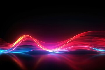 abstract futuristic background with pink blue glowing neon moving high speed wave lines and bokeh lights. Data transfer concept Fantastic wallpaper, Ai Generative