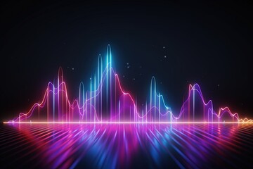 abstract futuristic background with pink blue glowing neon moving high speed wave lines and bokeh lights. Data transfer concept Fantastic wallpaper, Ai Generative