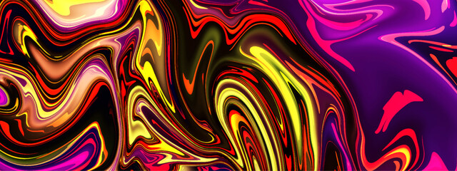 Abstract luxurious multicolor smooth wavy marble texture background. Abstract beautiful holographic fluid curved wave liquid background. Luxurious fluid texture background.