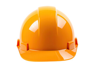 Safety helmet isolated on transparent background, front view, Generative AI - obrazy, fototapety, plakaty