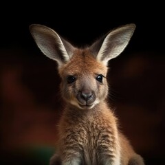 Naklejka na ściany i meble kangaroo baby