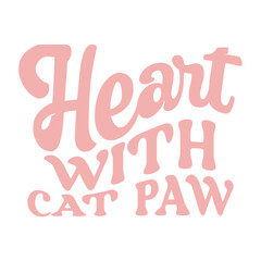 Heart with Cat Paw