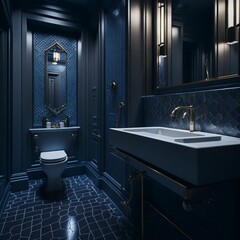 bathroom photography, generative ai