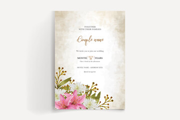 save the date wedding invitation template vector illustration
