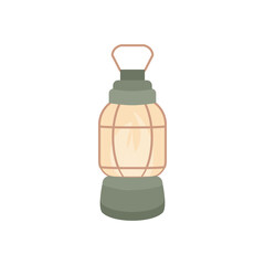 Ramadan lamp in arabic style. Cartoon vector illustration design. Celebration background with islamic light lantern. Arabic lamp icon for ramadan design