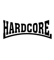 hardcore music logo - obrazy, fototapety, plakaty
