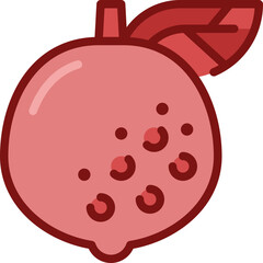 grapefruit two tone icon