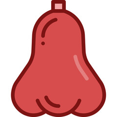 rose apple two tone icon